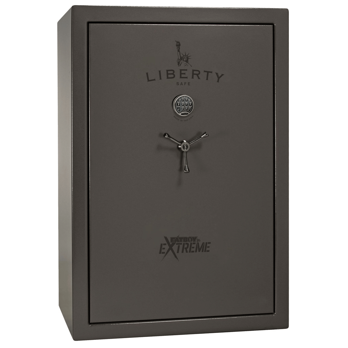 Fatboy Jr. Series | 48XT | Level 4 Security | 75 Minute Fire Protection | Dimensions: 60.5&quot;(H) x 42&quot;(W) x 22&quot;(D) | Up to 48 Long Guns | Gray Marble | Electronic Lock